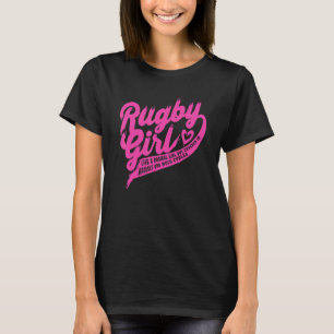 Rugby Girl Rugger Coach Rugby Athlete Player T-Shirt