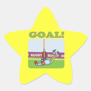 Rugby Goal 2 Stern-Aufkleber