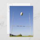 Rugby Goal Postkarte (Vorne/Hinten)