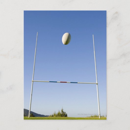 Rugby Goal Postkarte (Vorderseite)