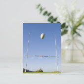 Rugby Goal Postkarte (Stehend Vorderseite)