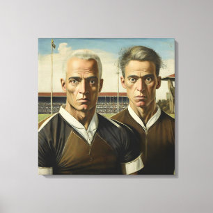 Rugby Gothic - Stretched Canvas Print Leinwanddruck