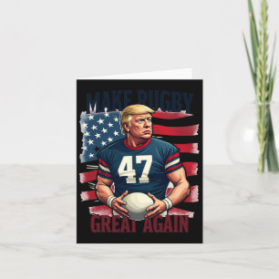 Rugby Great wieder Funny Trump Fan Karte