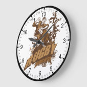 Rugby! Große Wanduhr (Winkel)