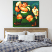 Rugby - großes umwickeltes Leinwand-Kunstwerk Leinwanddruck (Insitu (Schlafzimmer))