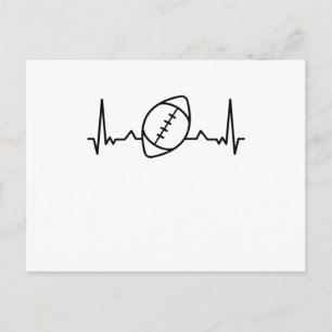 Rugby Heartbeat Sportgeschenke Postkarte