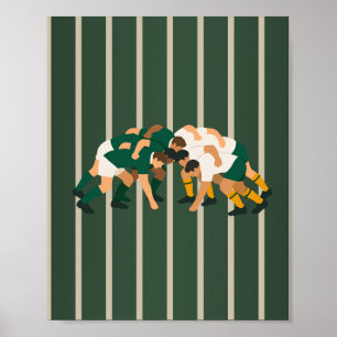 Rugby-Heimposter-Jungen-Zimmer Poster