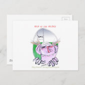 Rugby-Held, tony fernandes Postkarte (Vorne/Hinten)