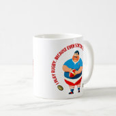Rugby Heroes Tasse (VorderseiteRechts)