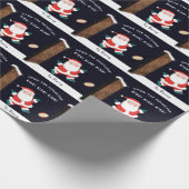 Rugby Holiday-Geschenk Geschenkpapier (Ecke)