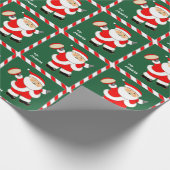 Rugby Holiday-Geschenk Geschenkpapier (Ecke)
