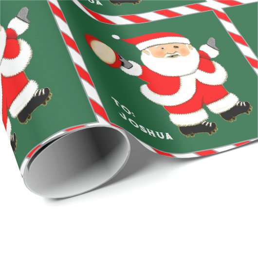 Rugby Holiday-Geschenk Geschenkpapier (Rolleneckpunkt)