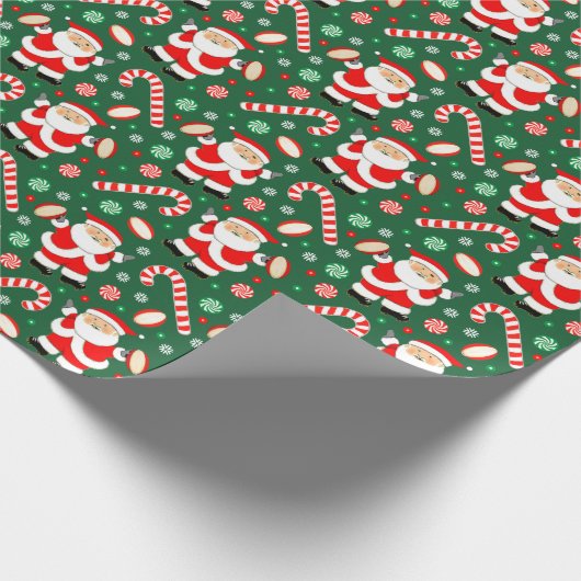 Rugby Holiday Geschenkpapier (Ecke)