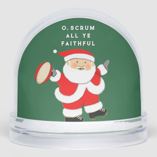 Rugby Holiday Gift Stocking Stuffer Schneekugeln (Vorderseite)