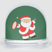 Rugby Holiday Gift Stocking Stuffer Schneekugeln (Rückseite)
