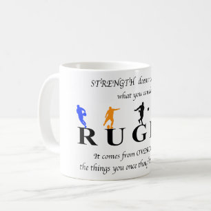 Rugby Inspiration Zitat Kaffeetasse