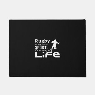 rugby is not just a sport it's a way of life fußmatte