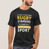 Rugby ist ein intelligenter Sport T-Shirt (Vorderseite)