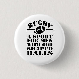 Rugby ist ein Sport für Männer mit seltsamen, gefo Button