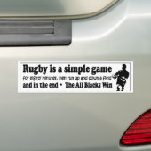 Rugby ist eine lustige Rugby-Gewerkschaft des Autoaufkleber (Auf Auto)