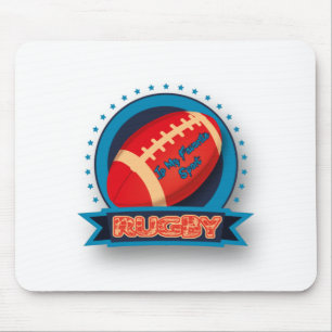 Rugby ist My Lieblings-Sport, American Football Lo Mousepad