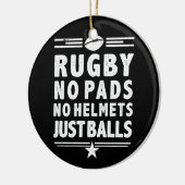 Rugby Just Balls Funny No Pads keine Helme Keramik Ornament (Links)