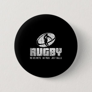 Rugby Kein Helm Keine Polster Nur Hemd - Lustiger Button