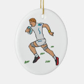 Rugby Keramik Ornament (Rechts)