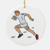 Rugby Keramik Ornament (Hinten)