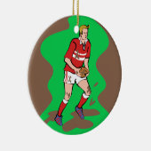 Rugby Keramik Ornament (Rechts)