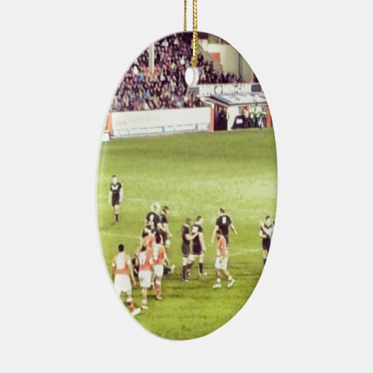 Rugby Keramikornament (Rechts)