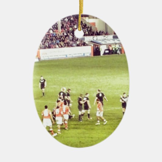 Rugby Keramikornament (Vorne)