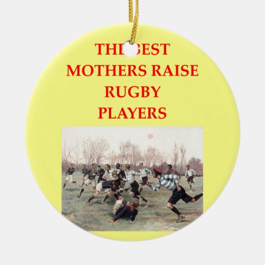 RUGBY KERAMIKORNAMENT (Vorne)