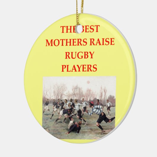 RUGBY KERAMIKORNAMENT (Links)