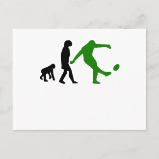 Rugby Kick Evolution (grün) Postkarte