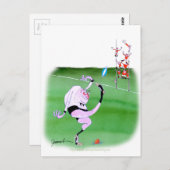 Rugby-Kick, tony fernandes Postkarte (Vorne/Hinten)