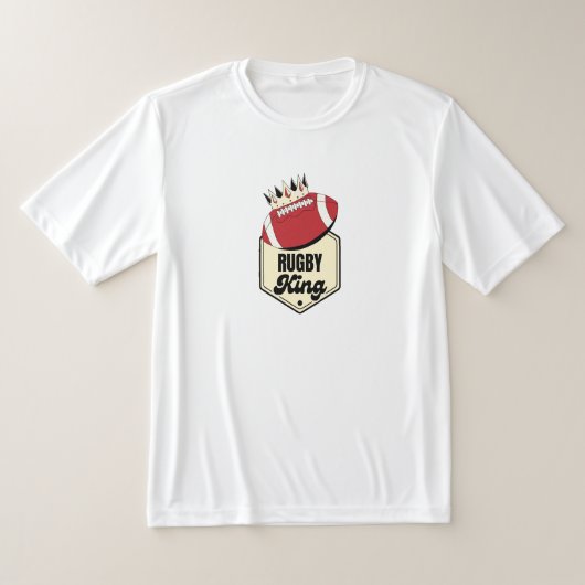 Rugby King | Crowned Abzeichen Design for Rugby T-Shirt (Ablage )