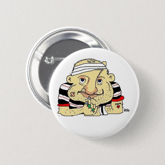RUGBY-KNOPF ODER ABZEICHEN BUTTON (Vorne & Hinten)