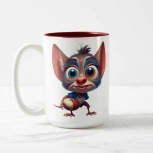 Rugby-Kreatur-Zwei-Tone-Rugby-Tasse Zweifarbige Tasse