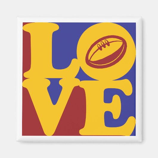 Rugby Liebe Magnet (Vorne)