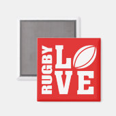 Rugby Liebe Magnet (Vorderseite/Rückseite)