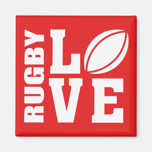 Rugby Liebe Magnet (Vorne)