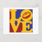 Rugby Liebe Postkarte (Vorderseite)