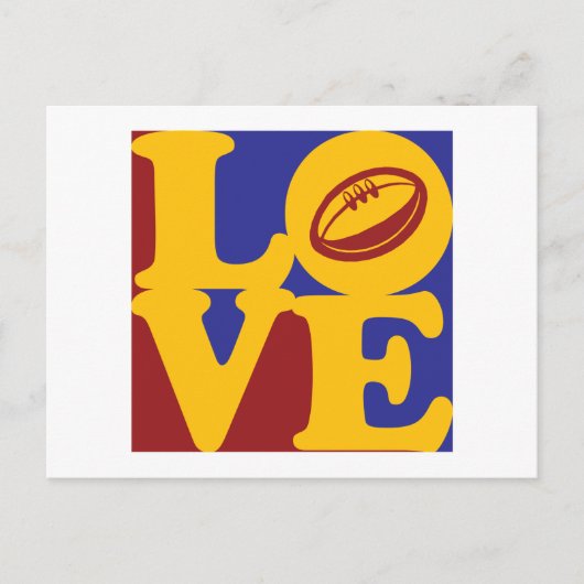 Rugby Liebe Postkarte (Vorderseite)