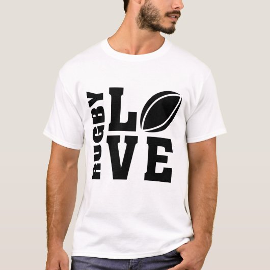 Rugby Liebe T-Shirt (Vorderseite)