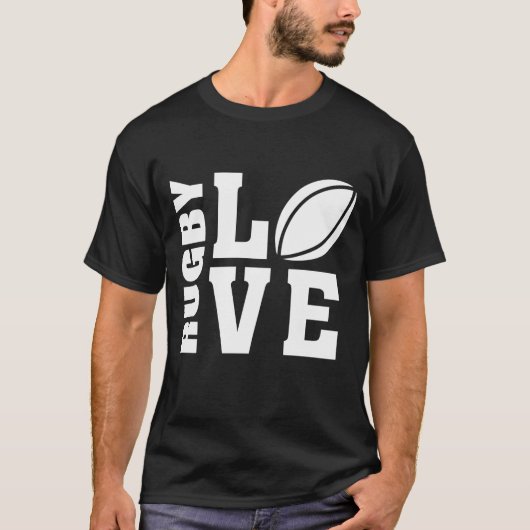 Rugby Liebe T-Shirt (Vorderseite)