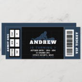 Rugby Liga Ticket Geburtstagsparty Einladung (Vorne/Hinten)