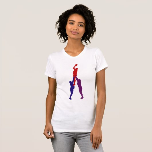 Rugby Lineout Womens T - Shirt (Vorne ganz)