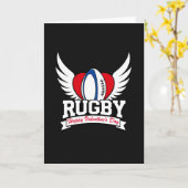 Rugby Love Valentines Day Card Karte (Gelbe Blume)