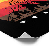 Rugby Lover Kiwi Gift New Zealand Poster (Ecke)